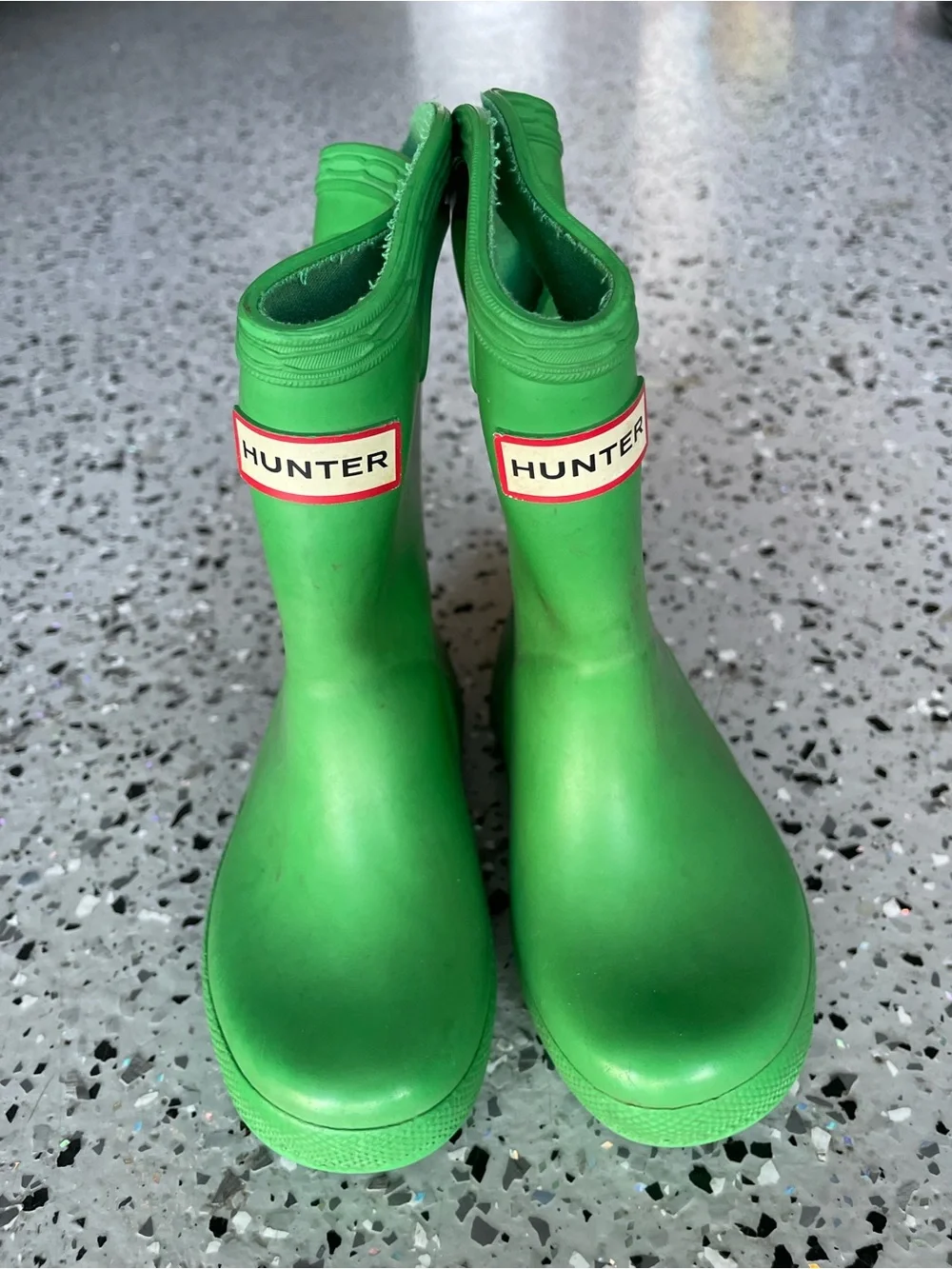 Hunter Kids Original Rain Boots – Green – Toddler Size 5